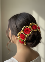 Load image into Gallery viewer, गजरा हेयर फ्लोरल हेयर एक्सेसरीज