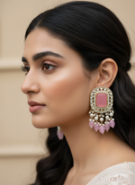 Load image into Gallery viewer, Kundan Meenakari Indian Earrings