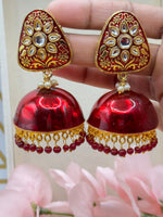 Load image into Gallery viewer, मैरून सुरवी हल्की झुमकी