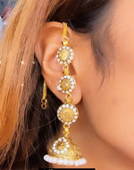 Load image into Gallery viewer, Golden light weight Jhumki