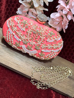 Load image into Gallery viewer, Pink Golden Clutch
