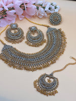 Load image into Gallery viewer, Pakistani Naziya Champagne Semi Bridal Set