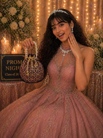 Load image into Gallery viewer, Prom accessories ( crown & Necklace earring & potali purse )