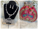 Load image into Gallery viewer, Prom accessories ( crown & Necklace earring & potali purse )