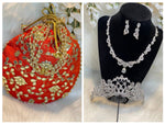 Load image into Gallery viewer, Prom accessories ( crown & Necklace earring & potali purse )
