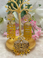 Load image into Gallery viewer, Beautiful Pearl Drops Tikka Set - Affinity Giya