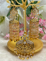 Load image into Gallery viewer, Beautiful Pearl Drops Tikka Set - Affinity Giya