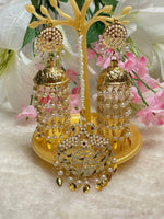 Load image into Gallery viewer, Beautiful Pearl Drops Tikka Set - Affinity Giya