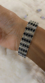 Load image into Gallery viewer, Black And Silver Bracelet - Affinity Giya