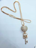 Load image into Gallery viewer, Cubic Zirconia Long Pendant Necklace - Affinity Giya
