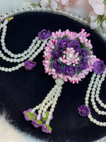 Load image into Gallery viewer, Gajra Hair style For wedding/Juda Hairstyle Idea/Indian Unique Flower Jewelry/Gajra Hair Buns - Affinity Giya