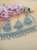 Load image into Gallery viewer, Lovelin Beautiful Elegant Indian Polki Indian choker jewellery Sets ..