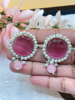 Load image into Gallery viewer, मोती के गोल स्टड