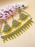 Load image into Gallery viewer, Lovelin Beautiful Elegant Indian Polki Indian choker jewellery Sets ..