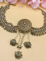 Load image into Gallery viewer, Aisha Polki Juda Pin With Sahara