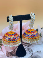 Load image into Gallery viewer, मीनाकारी झुमकी