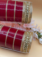 Load image into Gallery viewer, Red Bridal Chooda