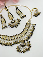 Load image into Gallery viewer, Little Girls Necklace With Tikka Indian Earring And Ring Set