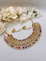 Load image into Gallery viewer, Multi Color Pakistani Choker Set