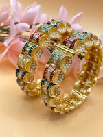 Load image into Gallery viewer, कोनिका खुलने योग्य मीनाकारी कड़ा (चूड़ियाँ)