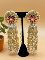 Load image into Gallery viewer, Shina Kundan Oversized Jhumki