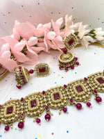 Load image into Gallery viewer, Purple choker set