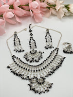 Load image into Gallery viewer, Little Girls Necklace With Tikka Indian Earring And Ring Set