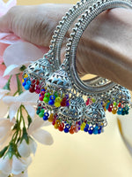 Load image into Gallery viewer, ऑक्सीकृत झुमकी चूड़ियाँ