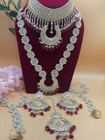 Load image into Gallery viewer, साक्षी का भारतीय कुंदन ब्राइडल सेट