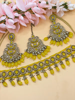 Load image into Gallery viewer, Lovelin Beautiful Elegant Indian Polki Indian choker jewellery Sets ..