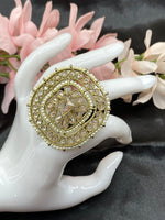 Load image into Gallery viewer, Adjustable Polki Big Size Rings