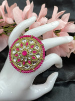 Load image into Gallery viewer, Adjustable Polki Big Size Rings