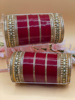 Load image into Gallery viewer, Red Bridal Chooda