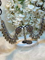 Load image into Gallery viewer, Kavya Bahubali Trending Style with Tikka Indian Earring Set