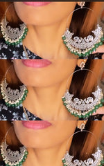 Load image into Gallery viewer, chandbali Oxidised Oversized Peacock Earrings