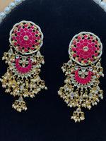 Load image into Gallery viewer, Kundan Big Statement Earring