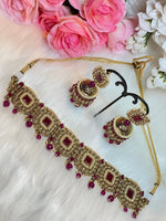Load image into Gallery viewer, Purple choker set