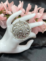 Load image into Gallery viewer, Adjustable Polki Big Size Rings