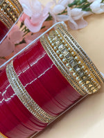 Load image into Gallery viewer, गहरा लाल चूड़ा