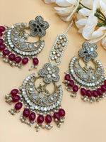 Load image into Gallery viewer, Ranika Statement Mirror Tikka Set