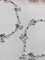 Load image into Gallery viewer, छोटी लड़कियों के लिए सिल्वर बर्ड डिज़ाइन पायल