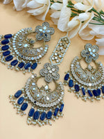 Load image into Gallery viewer, Ranika Statement Mirror Tikka Set