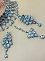 Load image into Gallery viewer, राभ्या मिरर कुंदन पाकिस्तानी चोकर सेट