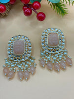 Load image into Gallery viewer, Kundan Meenakari Indian Earrings