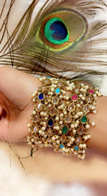 Load image into Gallery viewer, Polki Bangles Multi Color’s