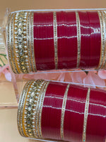 Load image into Gallery viewer, Red Bridal Chooda