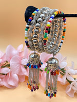 Load image into Gallery viewer, Stretchable Oxidised Bangles