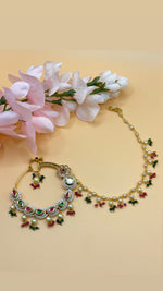 Load image into Gallery viewer, राशिस ब्राइडल नोज़ रिंग (नथ)