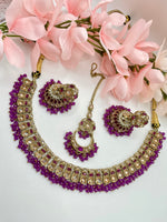 Load image into Gallery viewer, Adhuna Polki Choker Set