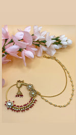 Load image into Gallery viewer, राशिस ब्राइडल नोज़ रिंग (नथ)